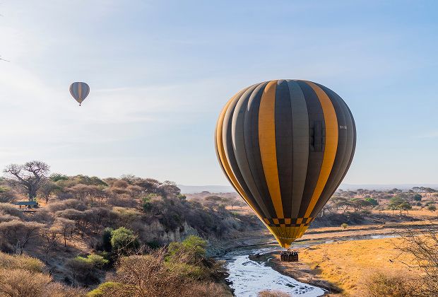 Serengeti Heißluftballon-Safari