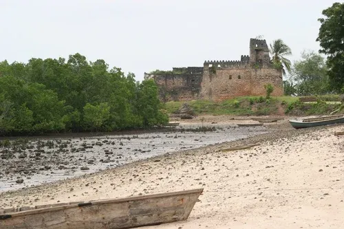 Gereza Fort and ancient ruins at Kilwa Kisiwani, Tanzania