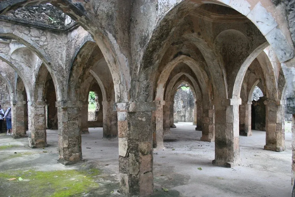 The Great Mosque and Small Domed Mosque at Kilwa Kisiwani, among the world's best preserved Swahili ruins