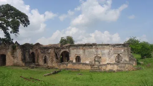 Gereza Fort and ancient ruins at Kilwa Kisiwani, Tanzania